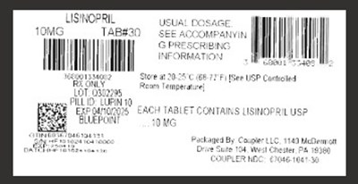 Label (Lisinopril 10mg)